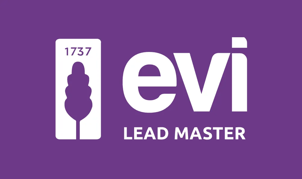 Evi Lead Master logo, kept consistent with the wider Evi brand refresh